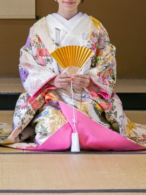 Men's Japanese Traditional Formal Diamond Pattern Kimono 